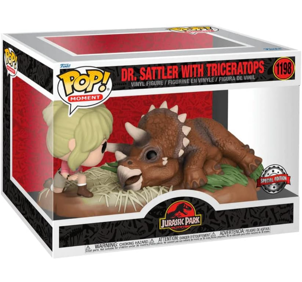 Dr. Sattler with Triceratops Funko Pop!