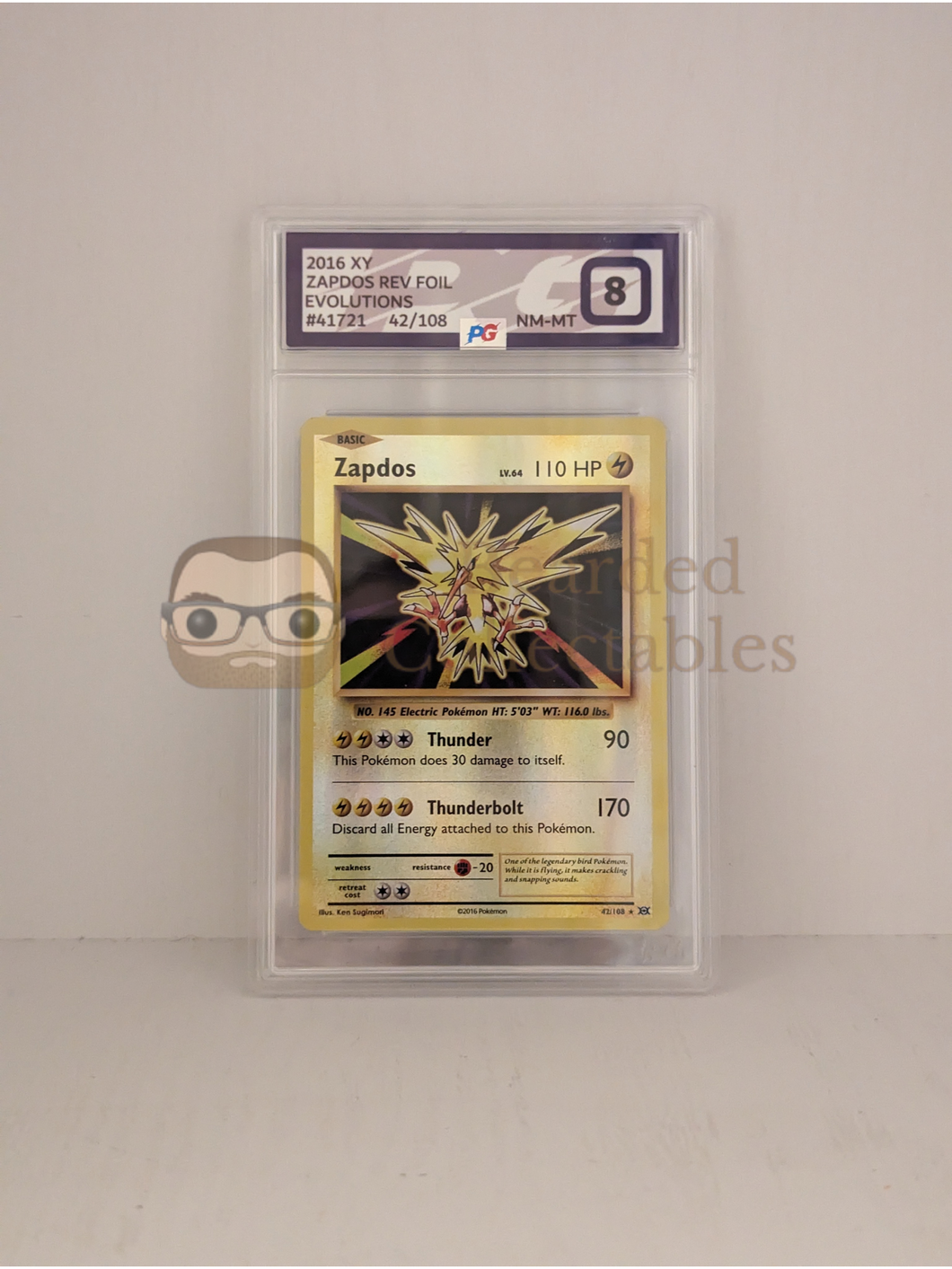 Zapdos Reverse Holo Graded Pokémon Card