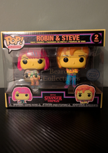 Load image into Gallery viewer, Blacklight Steve &amp; Robin 2 pack Funko Pop!
