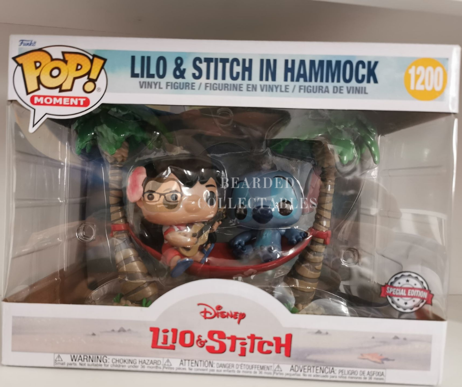 Buy Pop! Moment Lilo and Stitch in Hammock at Funko.